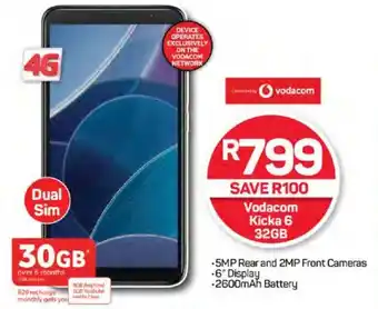 Pick n Pay Vodacom Kicka 6 32GB offer