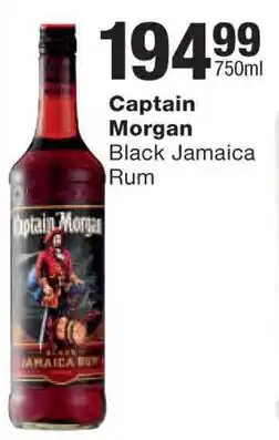 Checkers Liquor Shop Captain Morgan Black Jamaica Rum offer