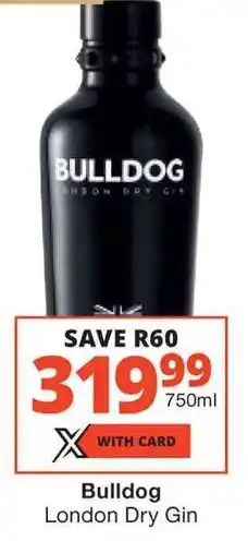 Checkers Liquor Shop Bulldog London Dry Gin offer