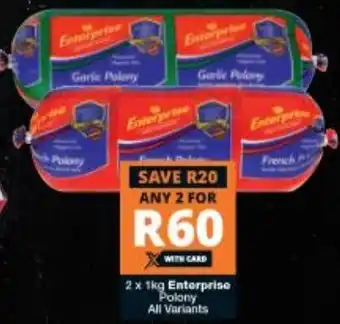 2x1kg Enterprise Polony