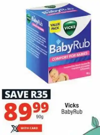 Checkers Vicks BabyRub offer