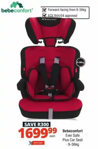 Checkers Bebeconfort Ever Safe Plus Car Seat -9-36kg offer