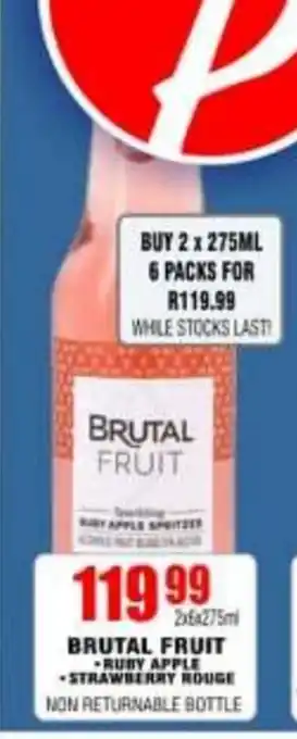 Prestons Brutal Fruit Ruby Apple 275ml offer