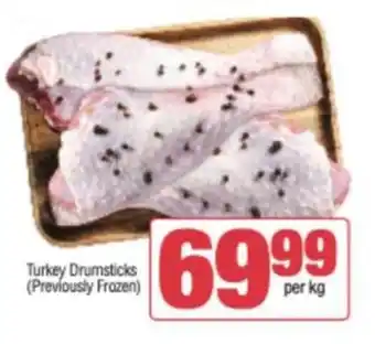 Spar Savemor Turkey Drumsticks (Previously Frozen) offer