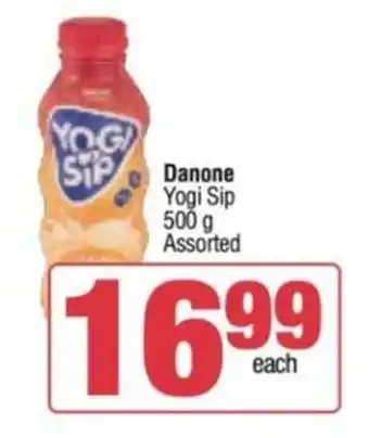 Spar Savemor Danone Yogi Sip 500 g Assorted offer