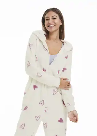 Woolworths Heart Hooded Borg Onesie offer