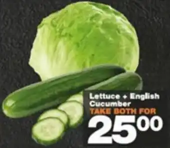 Check Star Lettuce + English Cucumber offer