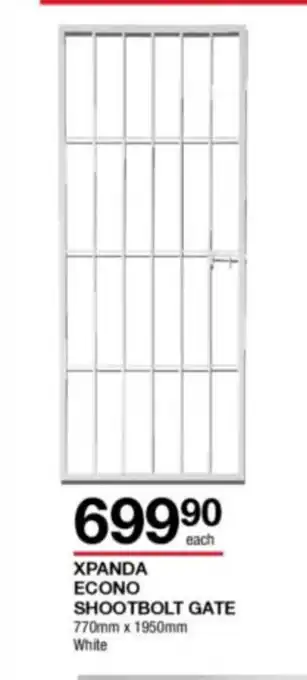 Build It Xpanda Econo Shootbolt Gate 770mmx1950mm offer