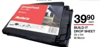 Build It Built It Drop Sheet 2mx5m offer