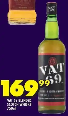 Shoprite VAT 69 BLENDED SCOTCH WHISKY 750ml offer