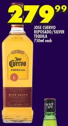 Shoprite JOSE CUERVO REPOSADO/SILVER TEQUILA 750ml each offer