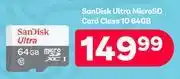 PEP Sandisk Ultra Micro SD Card Class 10 64GB offer