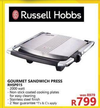 Russell Hobbs - Gourmet Sandwich Press - RHSP015