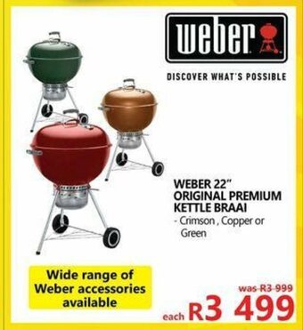 Weber - 22" Original Premium Kettle Braai