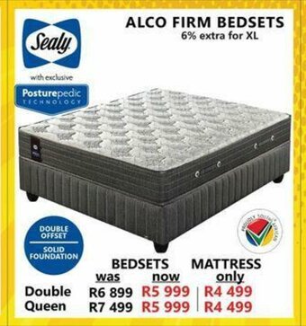 Tafelberg Furnishers Sealy - Alco Firm Bedsets - Queen offer
