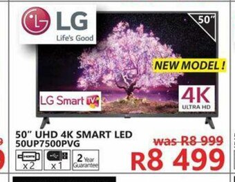 LG - 50" UHD 4K Smart LED - 50UP7500PVG