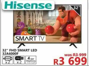 Tafelberg Furnishers Hisense - 32" FHD Smart LED - 32A6000F offer