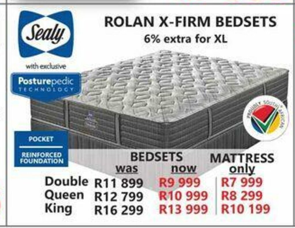 Tafelberg Furnishers Sealy - Rolan X-Firm Bedsets - Queen offer