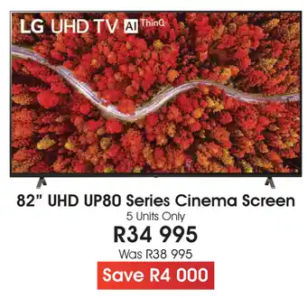 The Digital Experience LG - 82" UHD UP80 Series Cinema Screen offer