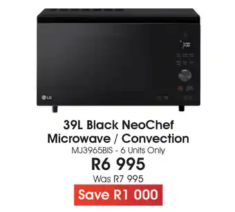 The Digital Experience LG - 39L Black NeoChef Microwave / Convection offer
