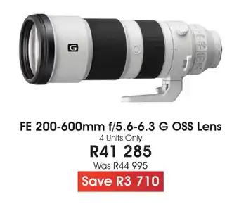 Sony - FE 200-600mm f/5.6-6.3 G OSS Lens
