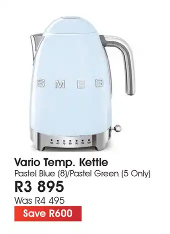The Digital Experience Smeg - Vario Temp. Kettle offer
