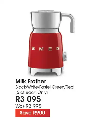 The Digital Experience Smeg - MIlk Frother offer