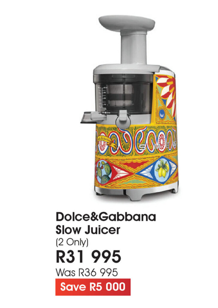Smeg Dolce & Gabbana Slow Juicer offer at The Digital Experience