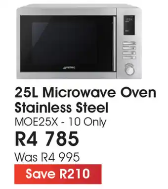 The Digital Experience Smeg - 25L Microwave Oven Stainless Steel offer