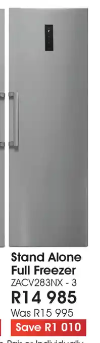 The Digital Experience Smeg - Stand Along Full Freezer offer