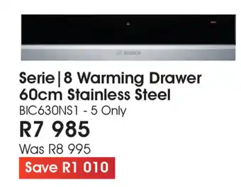 Bosch - Serie 8 Warming Drawer 60cm Stainless Steel
