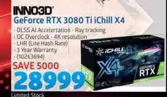 Incredible Connection INNO3D - GeForce RTX 3080 Ti iChill X4 offer