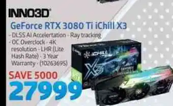 Incredible Connection INNO3D - GeForce RTX 3080 Ti iChill X3 offer