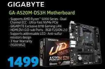 GIGABYTE - GA-A520M-DS3H Motherboard