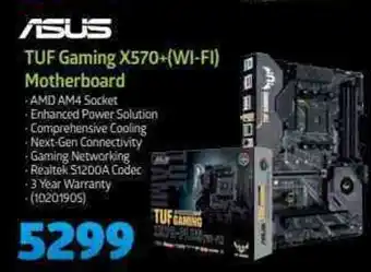Incredible Connection Asus - TUF Gaming X570+(WiFi) Motherboard offer