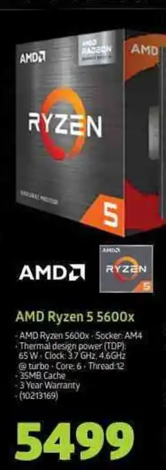 Incredible Connection Ryzen - AMD Ryzen 5 5600x offer