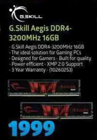 G.Skill - Aegis DDR4 - 3200MHz 16GB