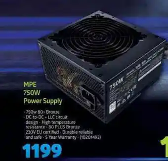 Incredible Connection MPE 750W Power Supply offer