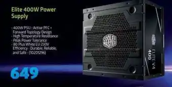 Incredible Connection Elite 400W Power Supply offer
