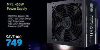 Incredible Connection MPE 450W Power Supply offer
