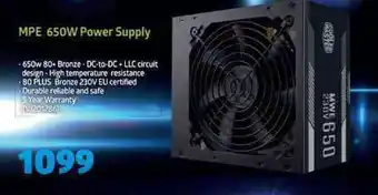 Incredible Connection MPE 650W Power Supply offer