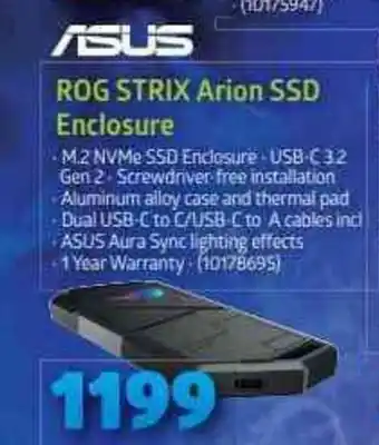 Incredible Connection Asus - ROG Strix Arion SSD Enclosure offer