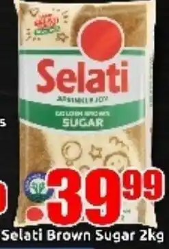 Three Star Cash and Carry Selati Brown Sugar 2kg offer