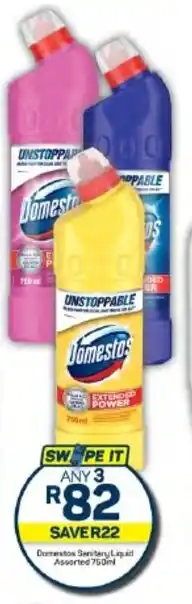 Pick n Pay Hypermarket Domestos Sanitary Liquid Assorted 750ml offer