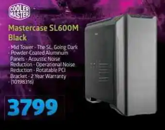 Incredible Connection Cooler Master - Mastercase SL600M Black offer