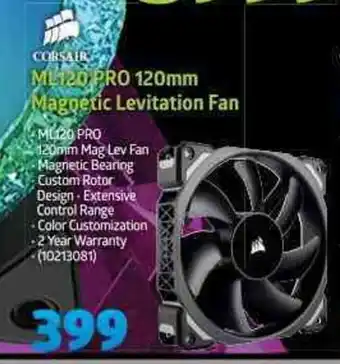 Incredible Connection Corsair - ML120 PRO 120mm Magnetic Levitation Fan offer