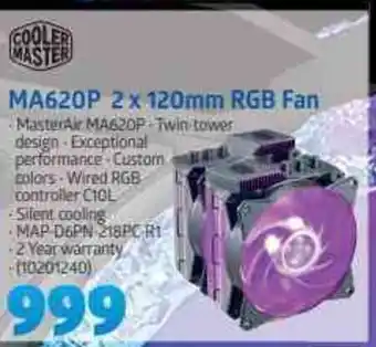 Cooler Master - MA620P 2 x 120mm RGB Fan