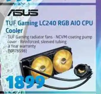 Incredible Connection Asus - RUF Gaming LC240 RGB AIO CPU Cooler offer
