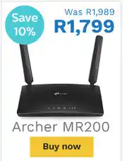 First Shop TP-Link Archer MR200 Wi-Fi 5 Wireless Router offer