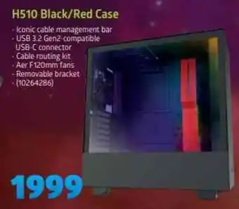 Incredible Connection H510 Black/Red Case offer